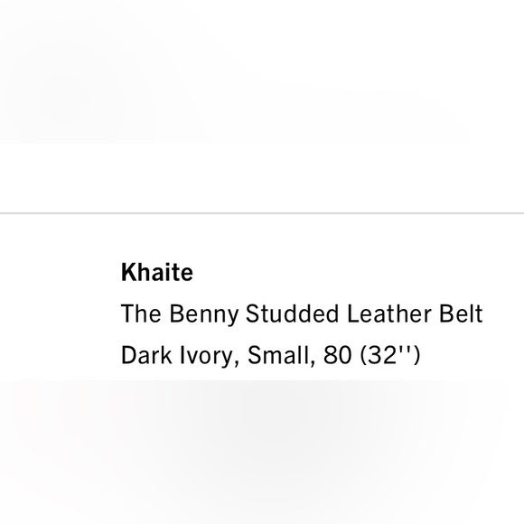 KHAITE Silver and Cream Studded Belt